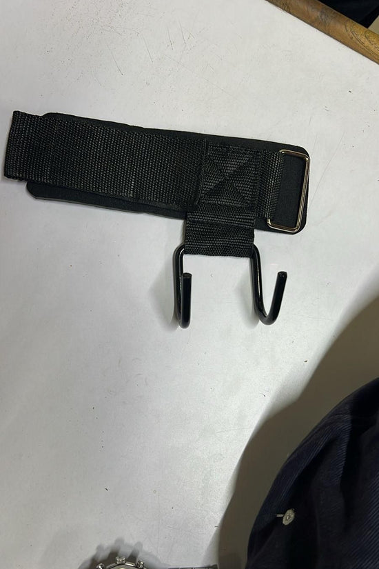 Weight Lifting Rod Hooks Wrist Support (Pair of 1)