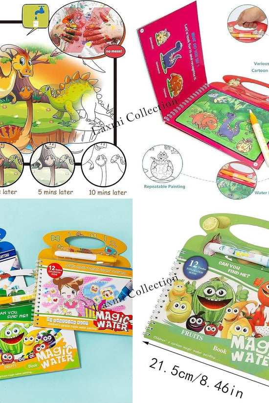 Quick Dry Water Coloring Book Doodle with Magic Pen