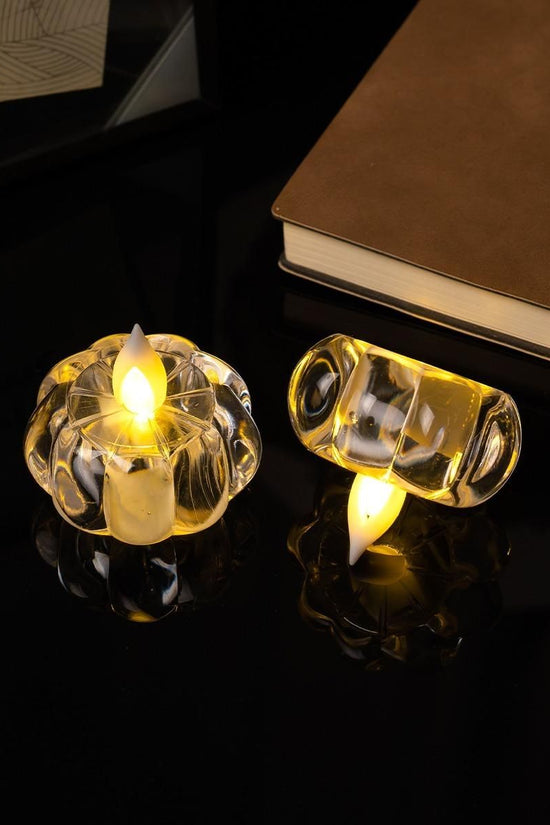 2 Pcs Led Pumpkin Lanterns