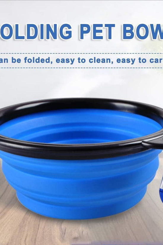 Foldable Silicone Pet Feed Bowl