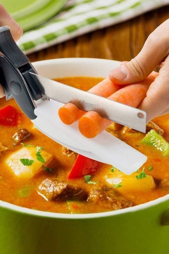 Clever Cutter - 2 in 1 Kitchen Knife / Cleaver Cutters