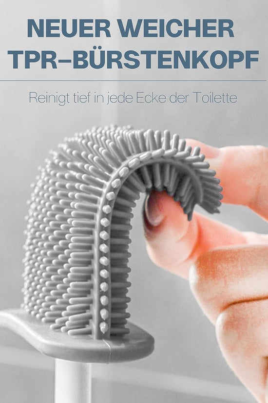 Wall Mounted Silicone Toilet Brush Set