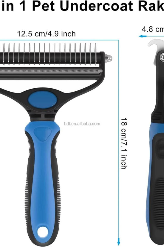 2 in 1 Deshedding Grooming Undercoat Brush
