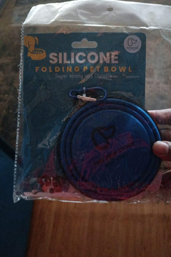 Foldable Silicone Pet Feed Bowl