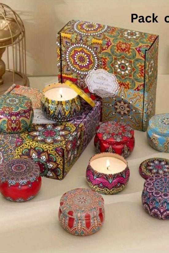 4.5cm Scented Tin Candle (Pack of 2) (Multicolor)