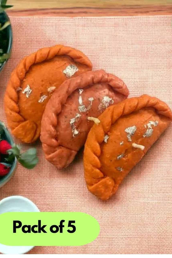 Gujiya Shape Candle Pack of 5