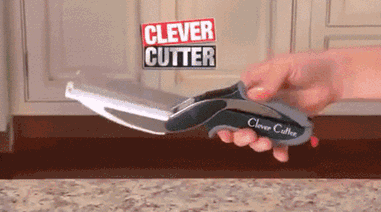Clever Cutter - 2 in 1 Kitchen Knife / Cleaver Cutters