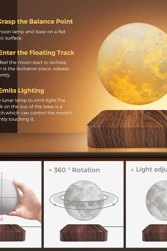 Levitating Moon Table Lamp