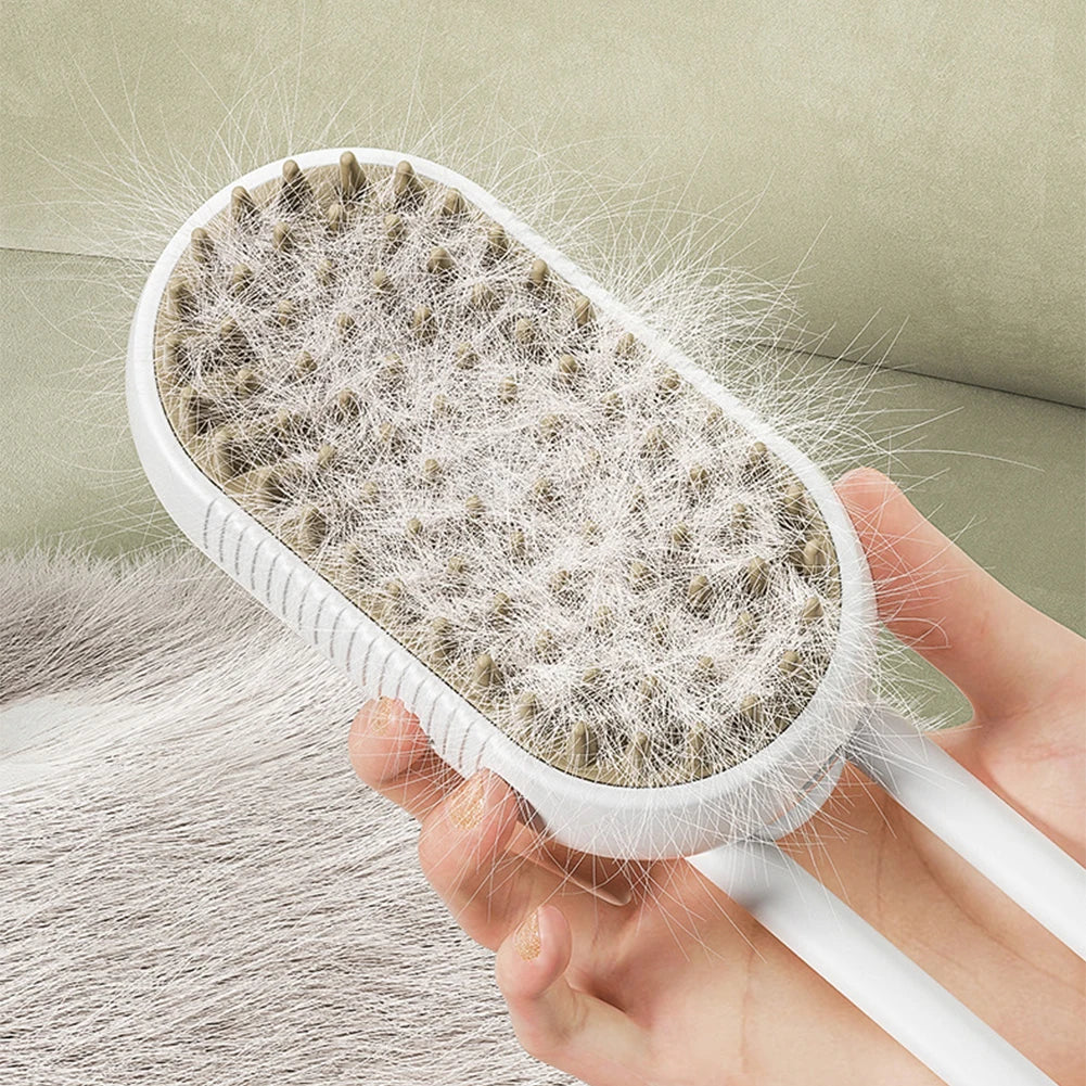 Deodorize & Sanitize Your Pet in 60 Seconds—Gentle Steam Grooming Tool.