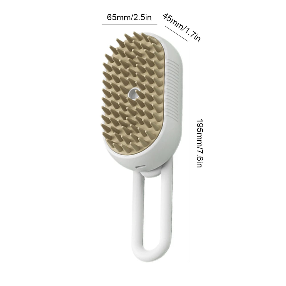 Deodorize & Sanitize Your Pet in 60 Seconds—Gentle Steam Grooming Tool.