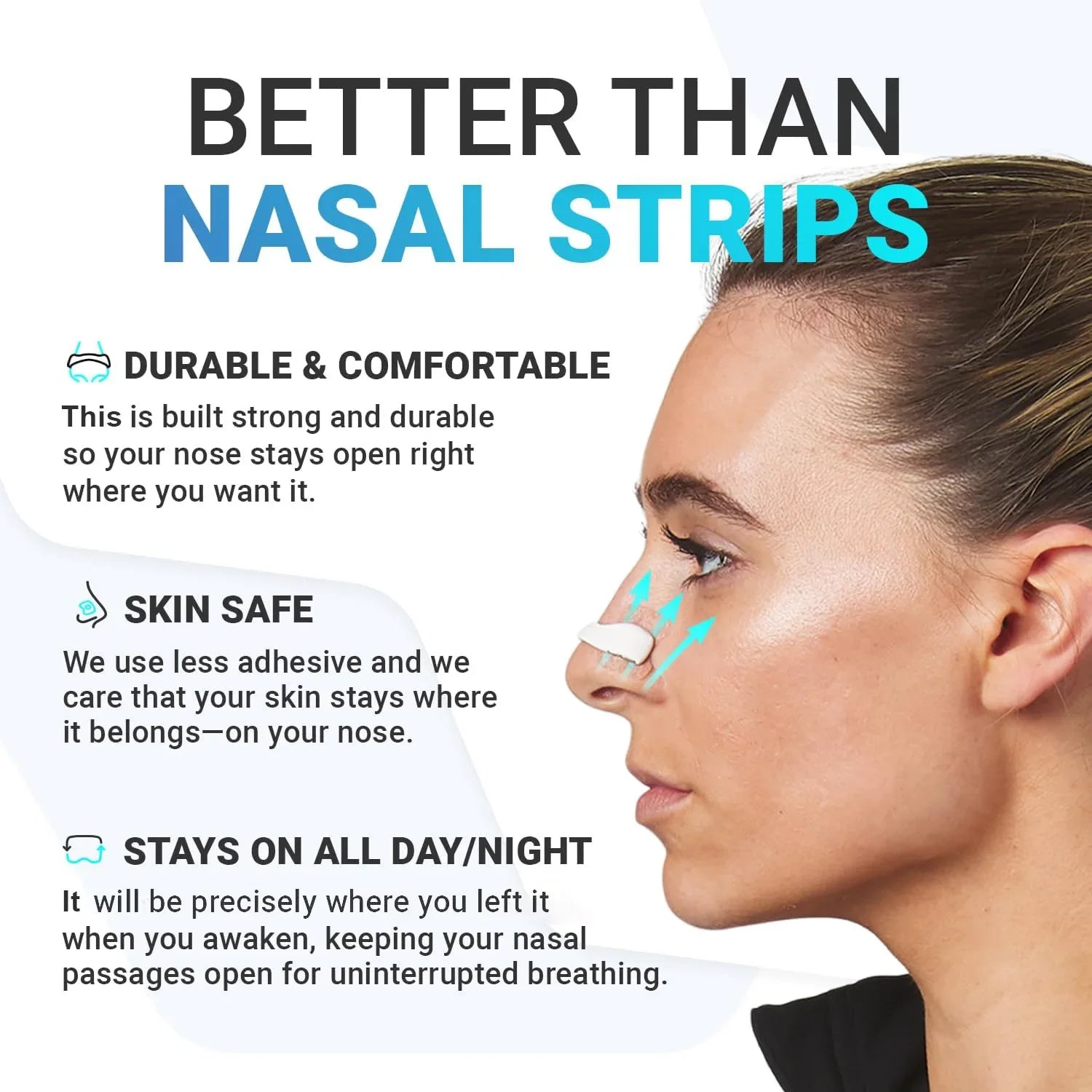 Breathe 2x Better - Instantly. Premium Nasal Strips
