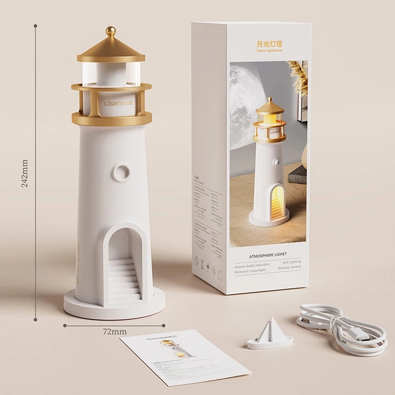 Moon Lamp Projection Lighthouse Lamps