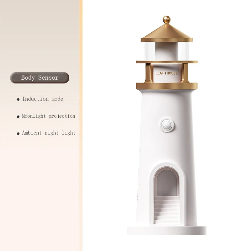 Moon Lamp Projection Lighthouse Lamps