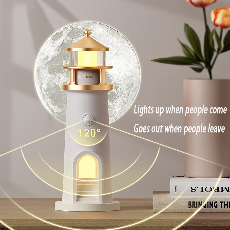Moon Lamp Projection Lighthouse Lamps