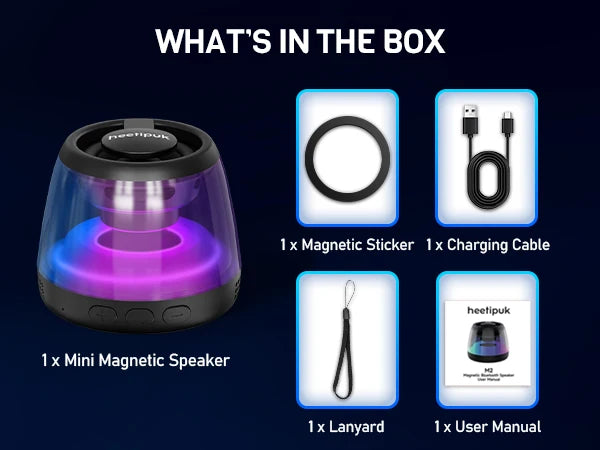 Cyber Style Magnetic Wireless Mini Speaker