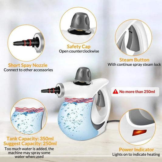 Redhut Pressurized Handheld Steam Cleaner