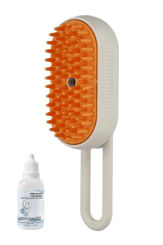 Deodorize & Sanitize Your Pet in 60 Seconds—Gentle Steam Grooming Tool.