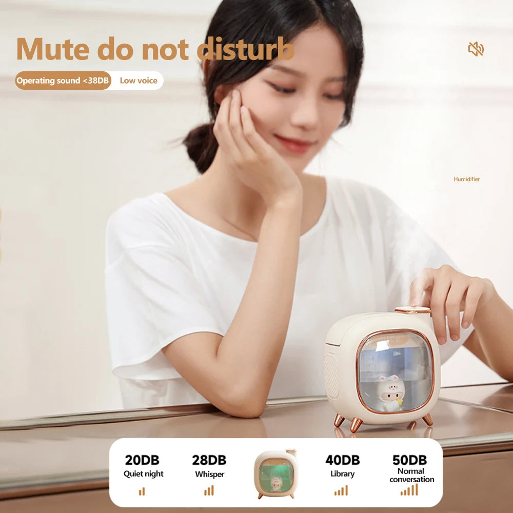 Cartoon Dolls Ultrasonic Air Humidifier 500ML