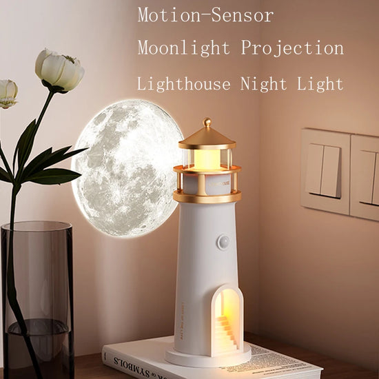 Moon Lamp Projection Lighthouse Lamps
