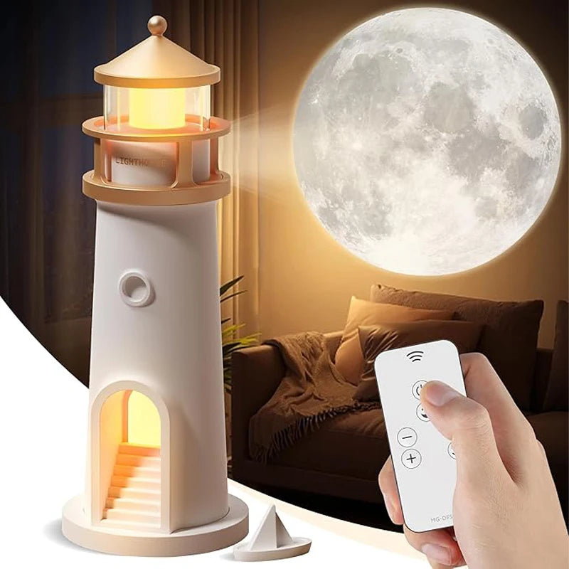 Moon Lamp Projection Lighthouse Lamps