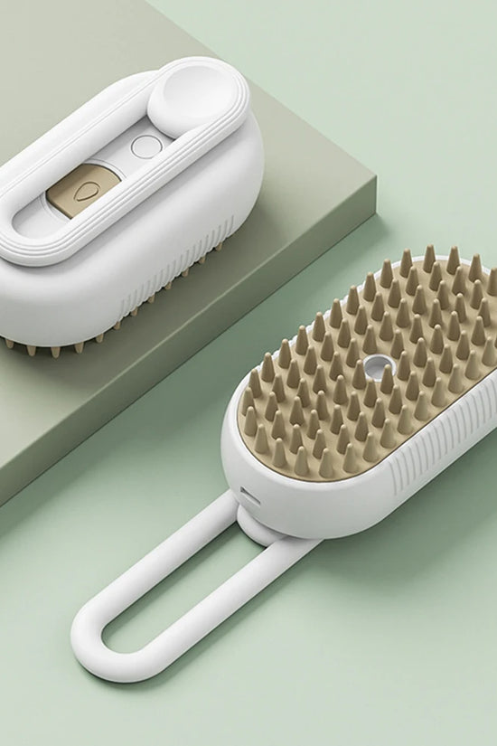 Deodorize & Sanitize Your Pet in 60 Seconds—Gentle Steam Grooming Tool.