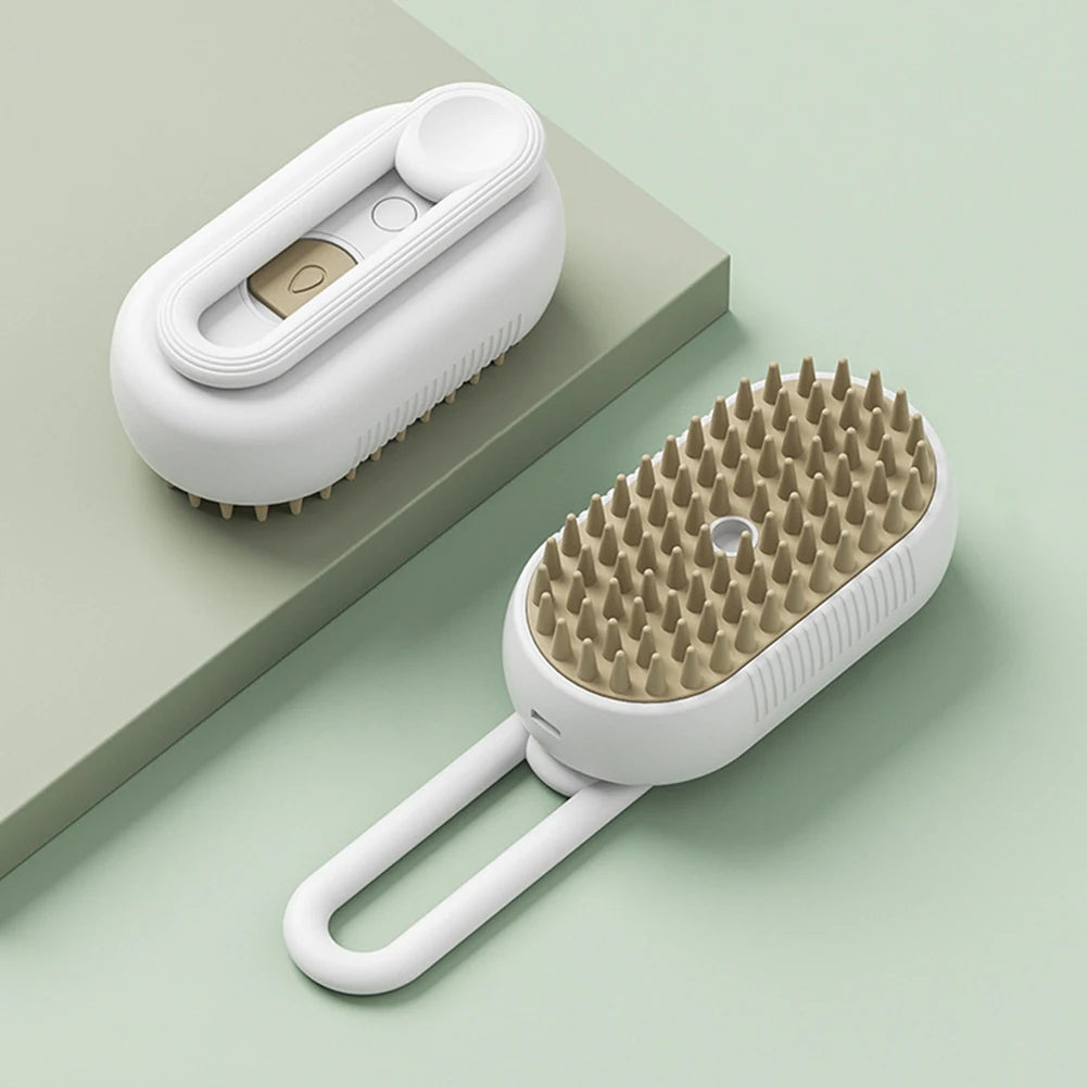 Deodorize & Sanitize Your Pet in 60 Seconds—Gentle Steam Grooming Tool.