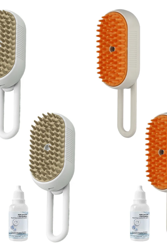 Deodorize & Sanitize Your Pet in 60 Seconds—Gentle Steam Grooming Tool.