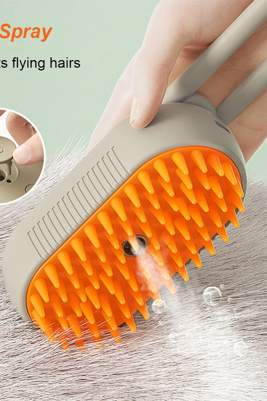 Deodorize & Sanitize Your Pet in 60 Seconds—Gentle Steam Grooming Tool.