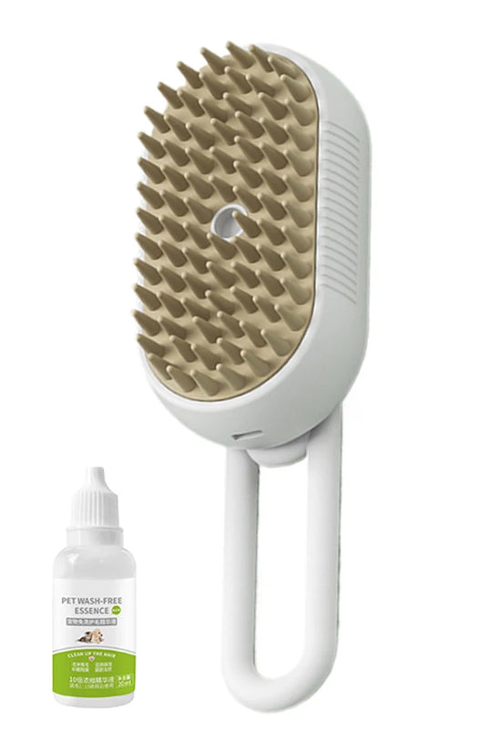 Deodorize & Sanitize Your Pet in 60 Seconds—Gentle Steam Grooming Tool.