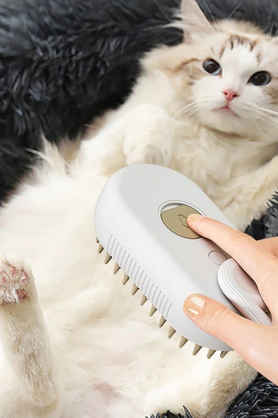 Deodorize & Sanitize Your Pet in 60 Seconds—Gentle Steam Grooming Tool.