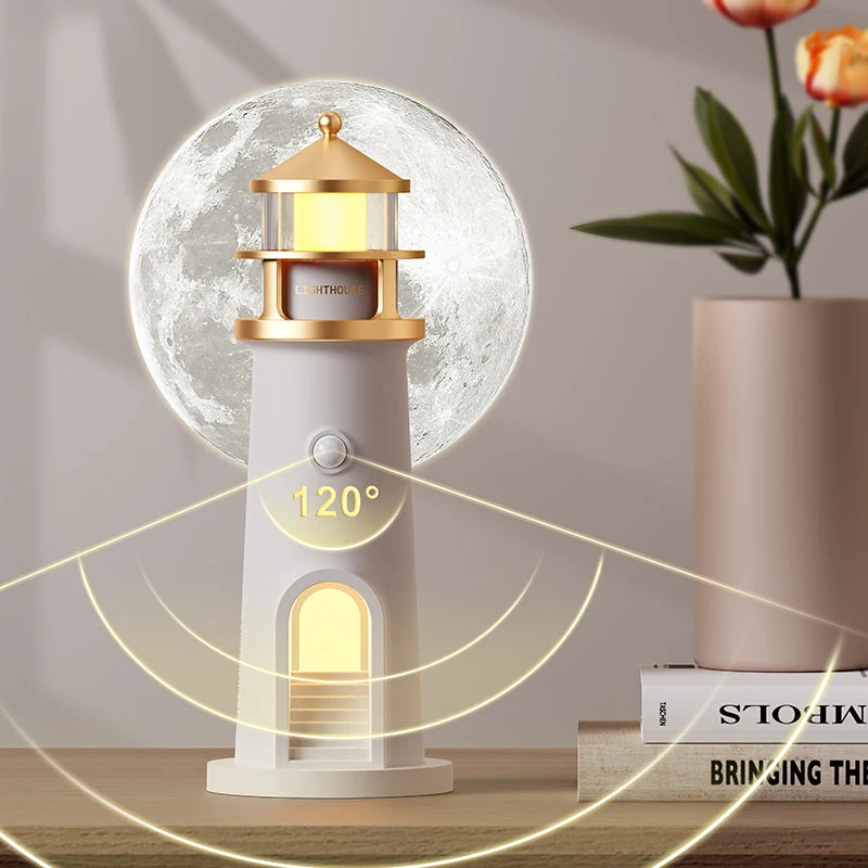 Moon Lamp Projection Lighthouse Lamps