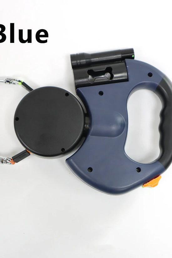 Retractable Dual Doggie Leash with LED Light