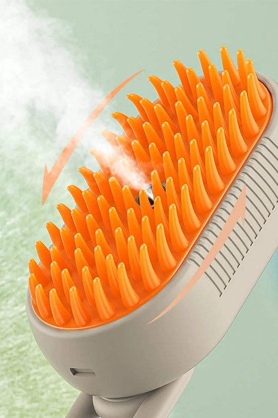 Deodorize & Sanitize Your Pet in 60 Seconds—Gentle Steam Grooming Tool.