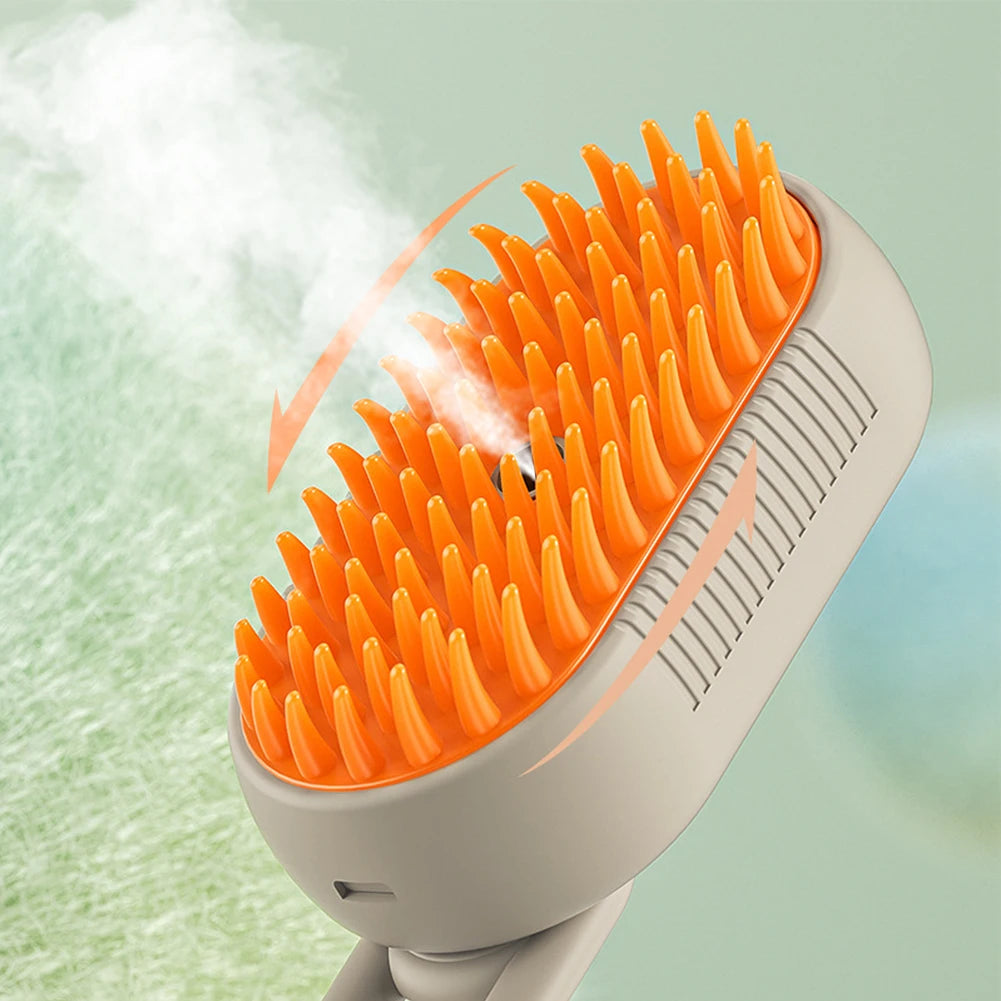 Deodorize & Sanitize Your Pet in 60 Seconds—Gentle Steam Grooming Tool.