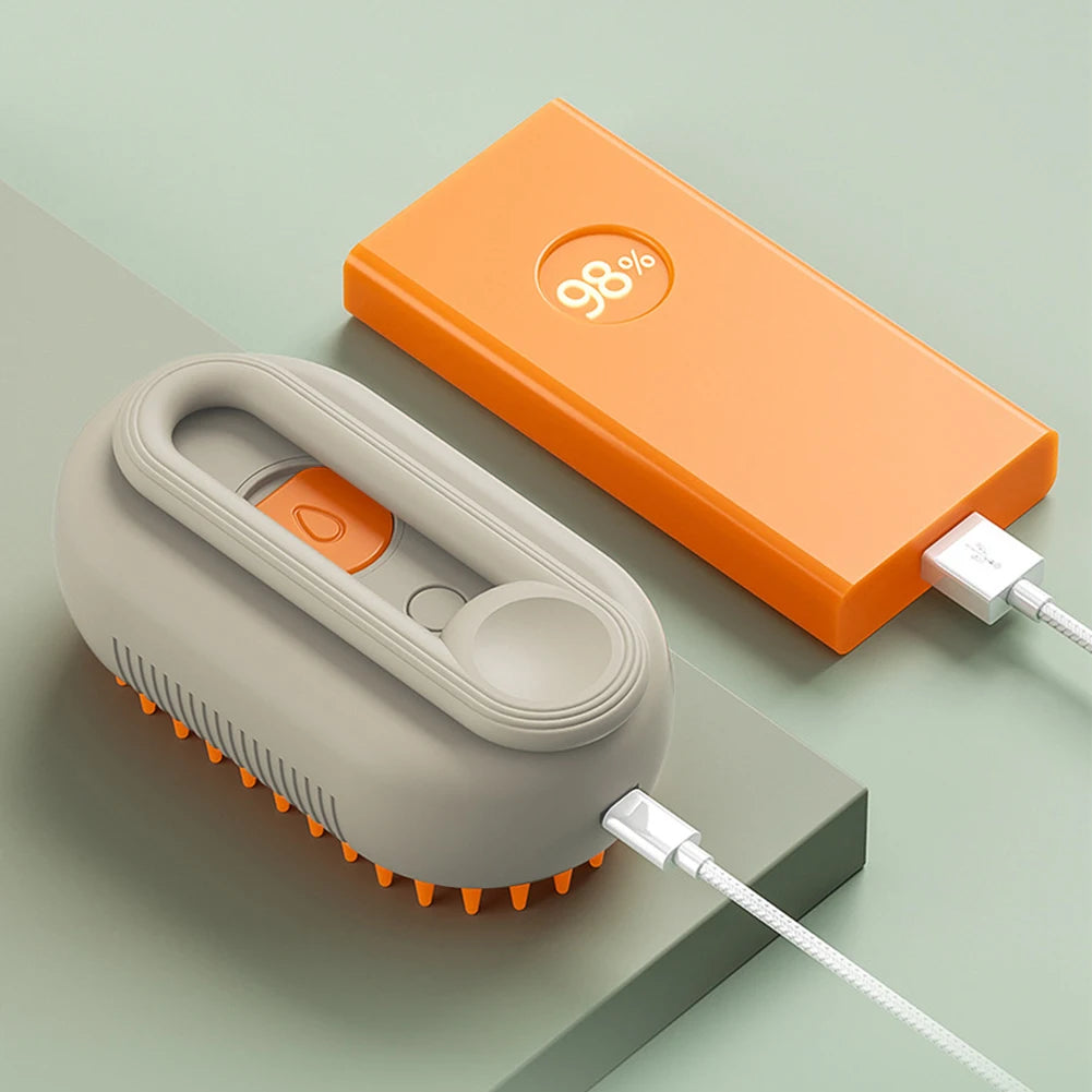 Deodorize & Sanitize Your Pet in 60 Seconds—Gentle Steam Grooming Tool.