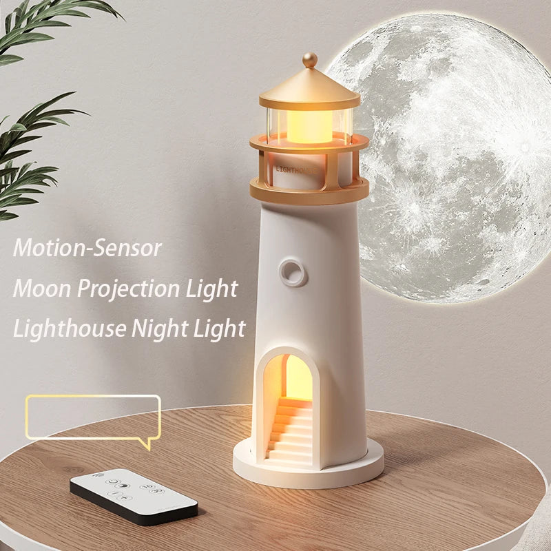 Moon Lamp Projection Lighthouse Lamps