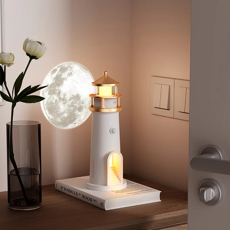 Moon Lamp Projection Lighthouse Lamps