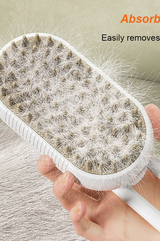 Deodorize & Sanitize Your Pet in 60 Seconds—Gentle Steam Grooming Tool.