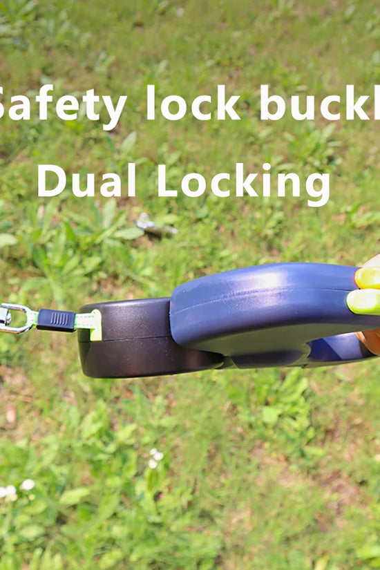 Retractable Dual Doggie Leash with LED Light