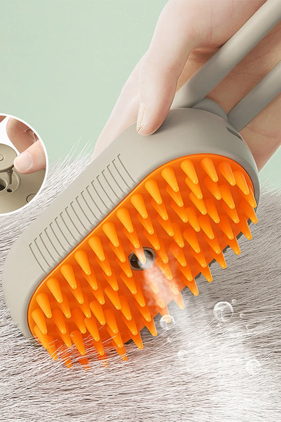 Deodorize & Sanitize Your Pet in 60 Seconds—Gentle Steam Grooming Tool.