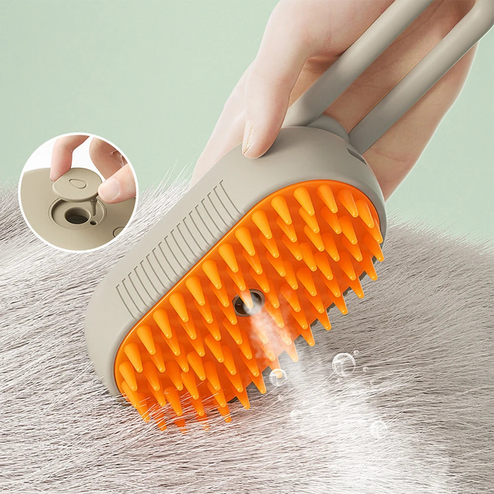 Deodorize & Sanitize Your Pet in 60 Seconds—Gentle Steam Grooming Tool.