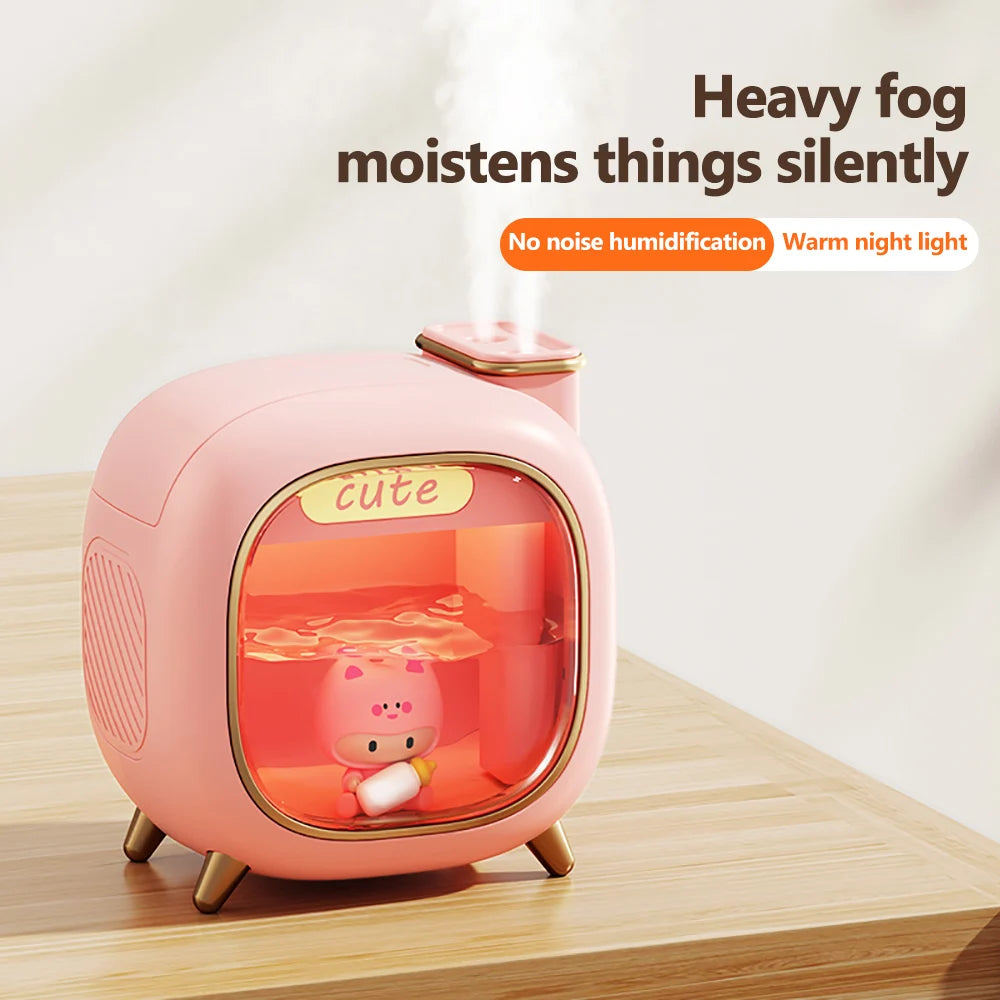 Cartoon Dolls Ultrasonic Air Humidifier 500ML