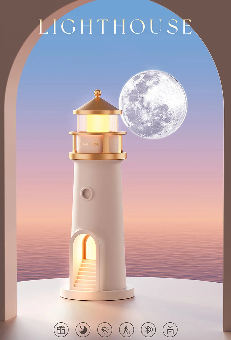 Moon Lamp Projection Lighthouse Lamps